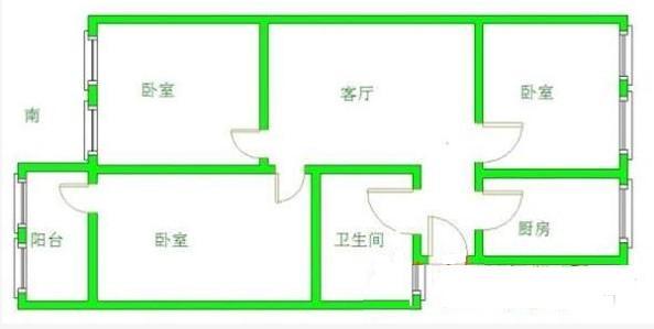 北安居小區(qū)四全精品大三居南北通透抄底價出售可貸款