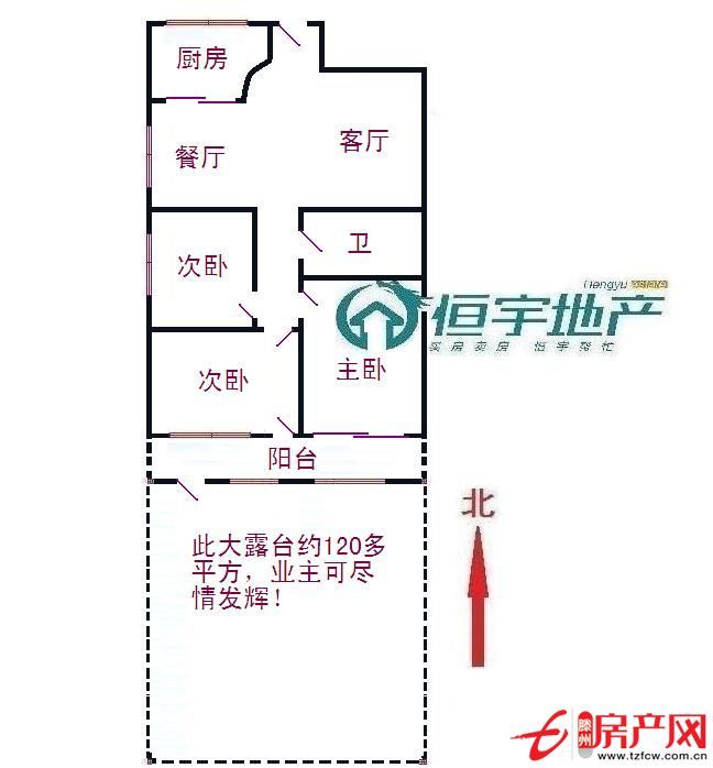 問天三期；帶一個露天陽臺