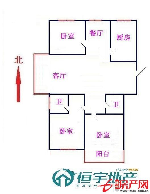 經(jīng)典戶型；客廳帶落地大飄窗；兩室向陽