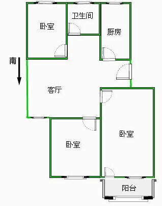 誠信花園三室低價(jià)出售