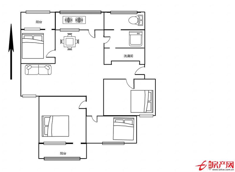 新興北區(qū)市中好房源簡裝