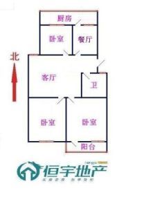 恒泰花園三室兩廳經(jīng)典戶型精裝滿五學(xué)區(qū)房