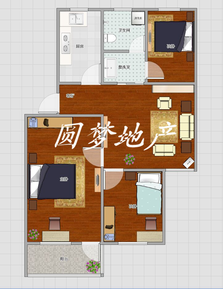 精品三室學區(qū)房，以裝修拎包即住，可貸款