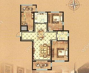 滕州墨香圣府南北通透可貸款客廳向陽
