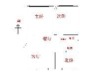 和諧三室兩廳一衛(wèi)，兩室向陽