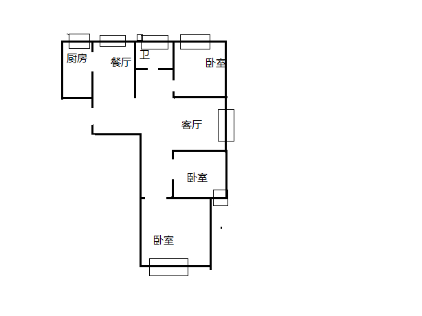 金河灣回遷房，前排東戶，南北通透，采光好