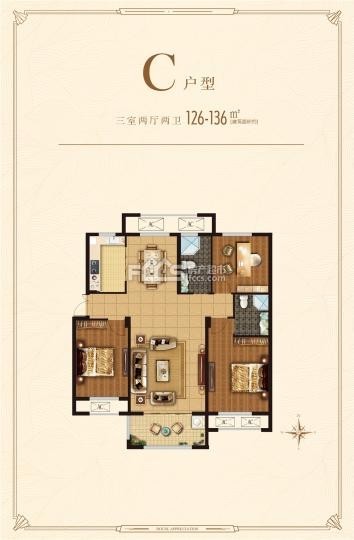 東城名景，3室2廳，黃 金樓層，走售樓處，毛坯