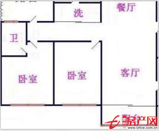 龍泉街道，荊東花園，兩室兩廳，送露臺(tái)，可貸款