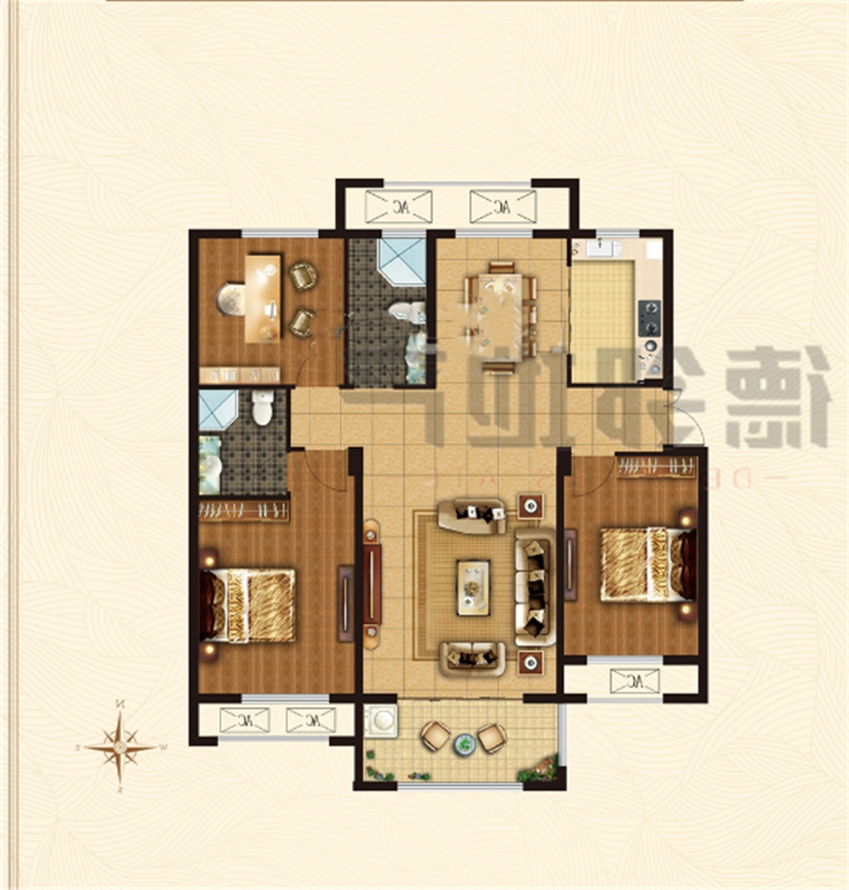 東城明景135平精裝一半，可貸款，小高層